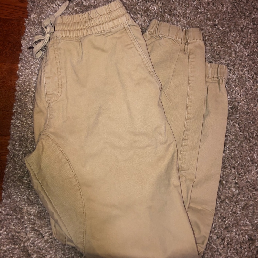 Khaki color joggers